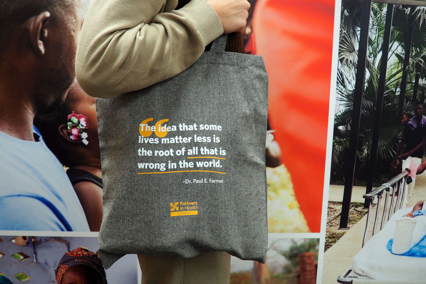 Reusable Tote Bag – Paul Farmer Quote